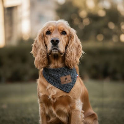 Bandana réversible fait main pour chien et chat – fabrication française