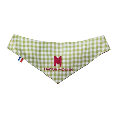 Bandana réversible fait main pour chien et chat – fabrication française