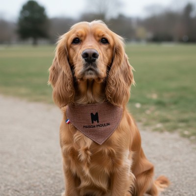 Bandana réversible fait main pour chien et chat – fabrication française