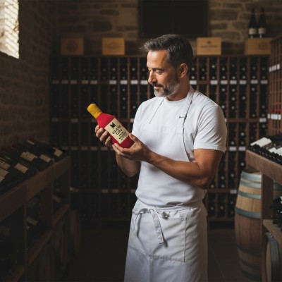 Jouet Chien Bouteille de Vin - Collection héritage