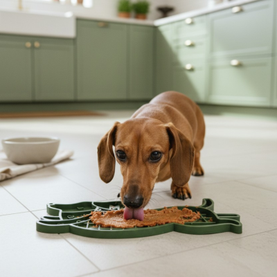 Tapis de léchage chat et chien MAISON MOULIN – Forme teckel