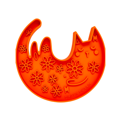 Tapis de léchage couvercle rond fleur - Chiens & Chats