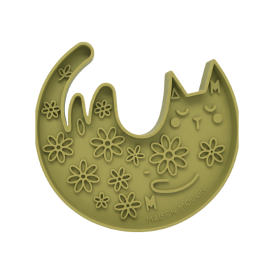 Tapis de léchage chat et chien MAISON MOULIN – Forme chat