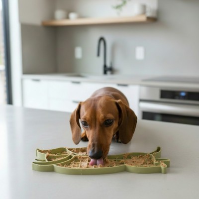 Tapis de léchage chat et chien MAISON MOULIN – Forme teckel