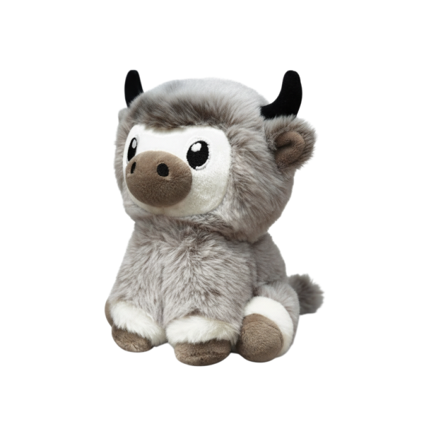 Doudou Yak pour chien – Peluche douce avec squeaker