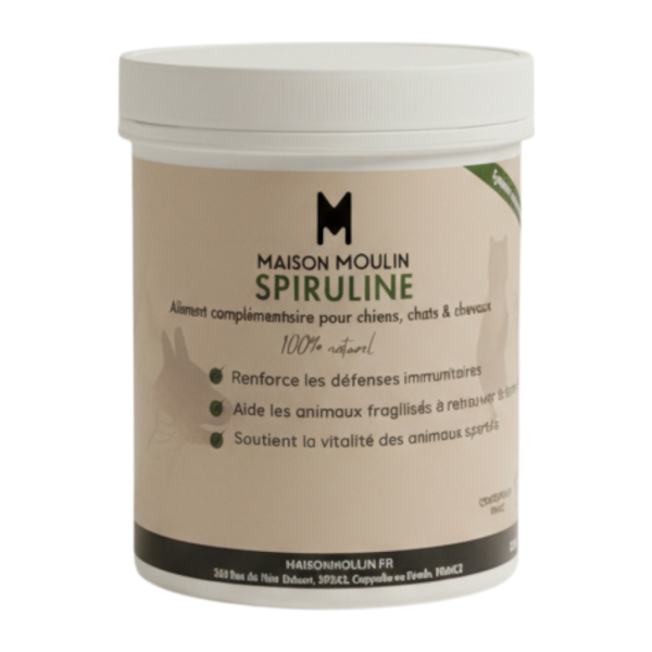 Spiruline Naturelle – Complément Vitalité & Défenses Naturelles - Chien & chat