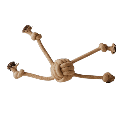 Balle en corde avec une poignée