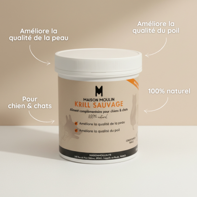 Krill sauvage pour chien et chat – Peau et pelage naturels