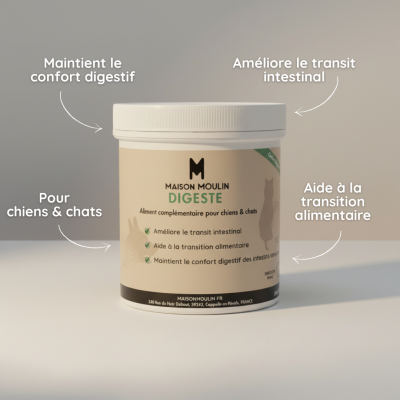 Digeste – Complément Digestion Chien & Chat – Transit & Équilibre Intestinal