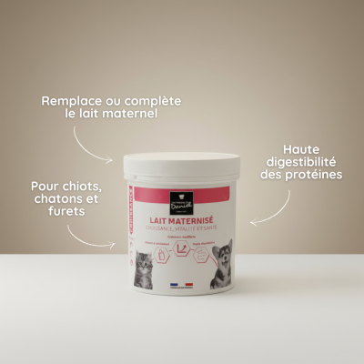 Lait Maternisé Chiot, Chaton & Fureton – Substitut de Lait Maternel – Croissance & Sevrage