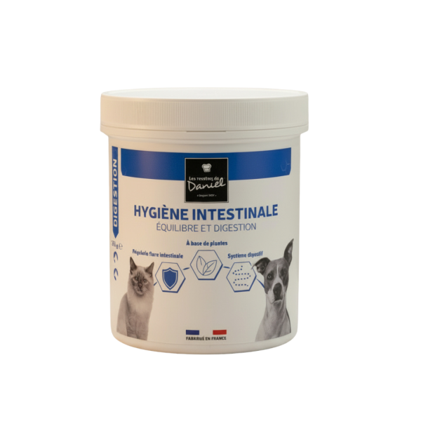 Hygiène Intestinale Chien & Chat – Complément Digestif Naturel à Base de Plantes
