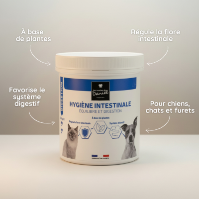 Hygiène Intestinale Chien & Chat – Complément Digestif Naturel à Base de Plantes
