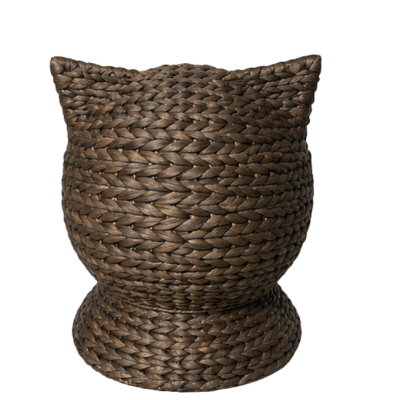 Panier pour chat en jacinthe d'eau naturelle - Confortable et Chic